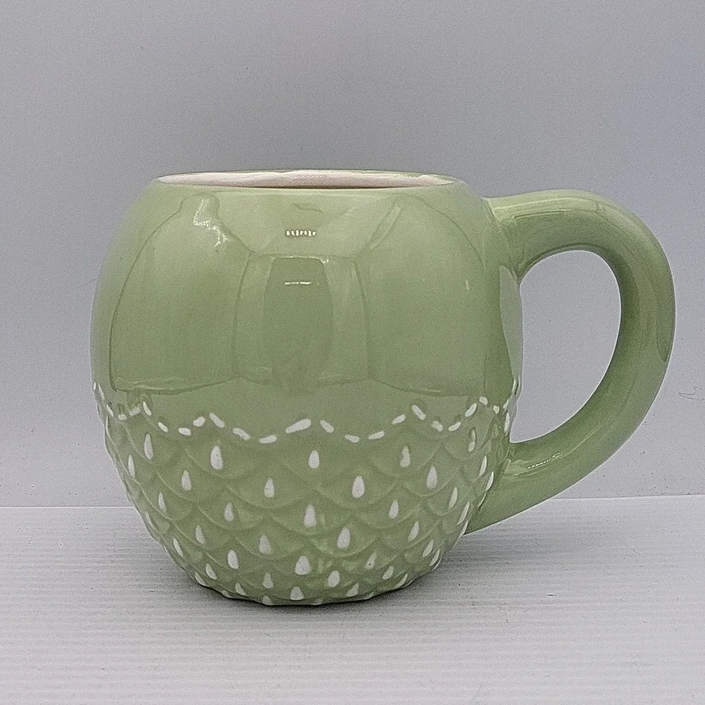 Cracker Barrel Owl Mug Large 20 Oz. Green Large Ceramic Mug‎